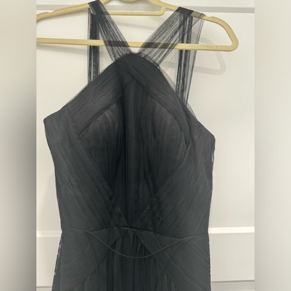 Hayley Paige Occasions Style 5765 black tulle dress size 0 - Picture 3 of 4